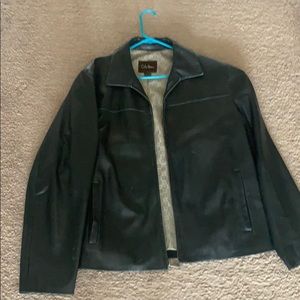Men’s cole Haan leather jacket